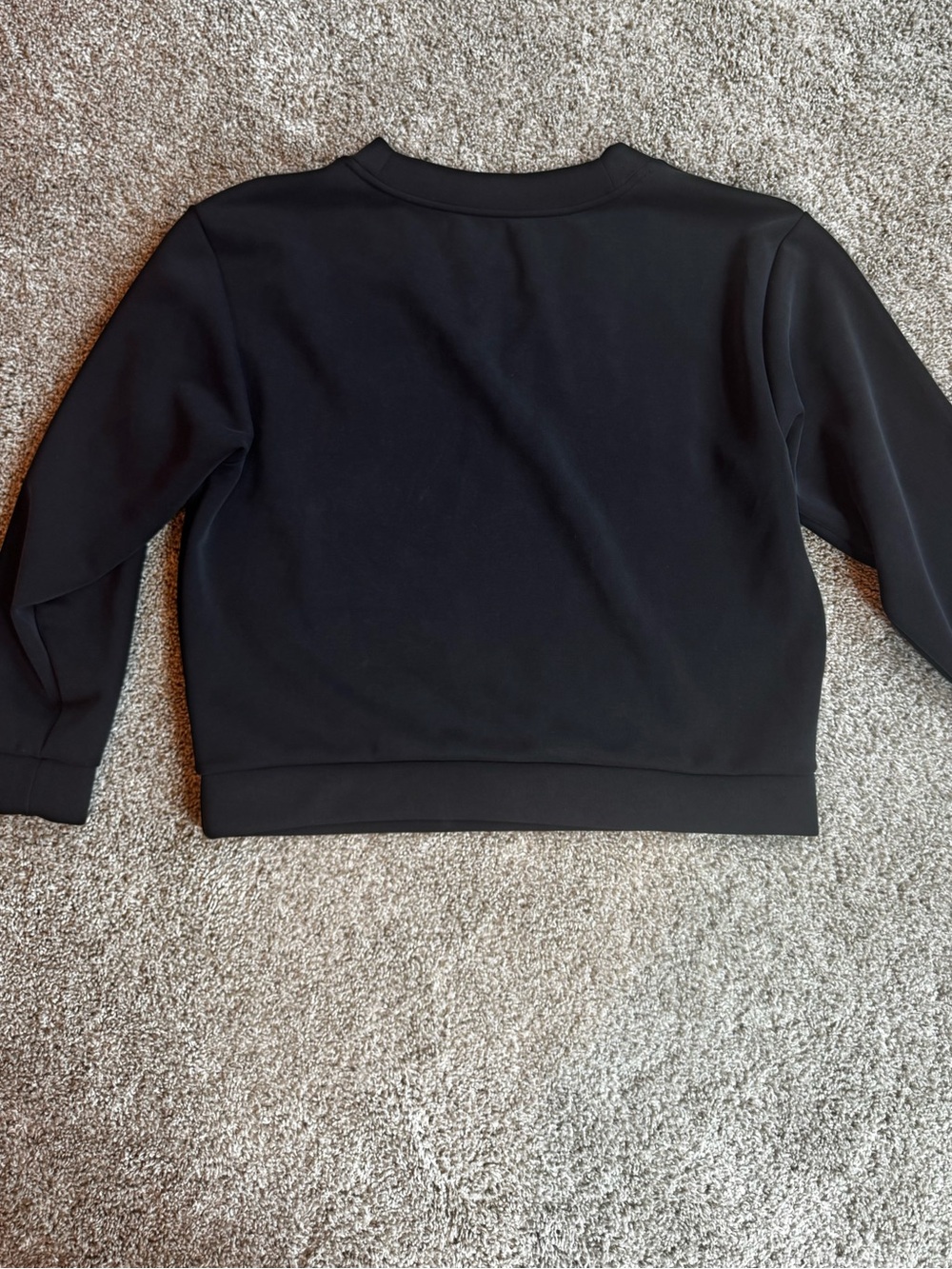 A New Day Women’s Black V-Neck Pullover Sweatshirt Long Sleeve Casual Top Medium - Picture 5 of 10